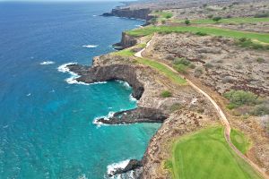 Manele 17th Tee Bay Aerial